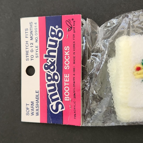 Vintage Snug & Hug Bootee Booty baby socks - Picture 4 of 5